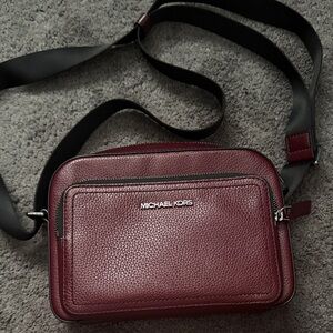 Michael Kors Men's Deep Red Belt Bag